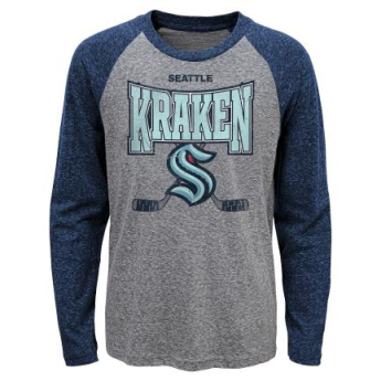 Seattle Kraken detské tričko s dlhým rukávom Stick Up LS Triblend Raglan