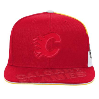 Calgary Flames detská čiapka flat šiltovka Faceoff Structured