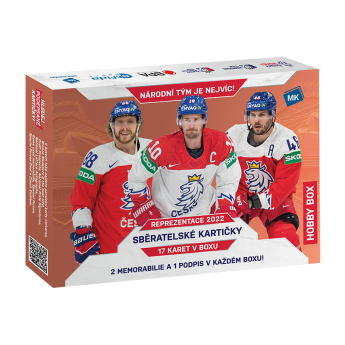 NHL boxy hokejové karty NHL Czech hockey national team representation 2022 Hobby box