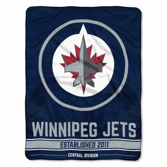 Winnipeg Jets deka Plush Micro Throw Logo