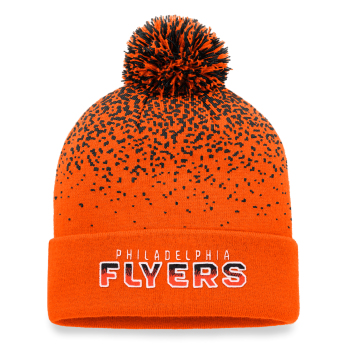 Philadelphia Flyers zimná čiapka Iconic Gradiant Beanie Cuff with Pom Dark Orange-Black