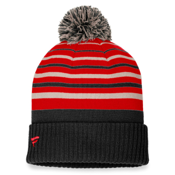 Chicago Blackhawks zimná čiapka True Classic Beanie with Pom Black-Athletic Red
