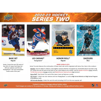 NHL boxy hokejové karty NHL 2022-23 Upper Deck Series 2 Retail Box