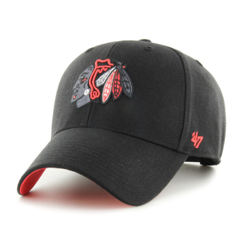 Chicago Blackhawks čiapka baseballová šiltovka Sure Shot Snapback 47 MVP NHL black