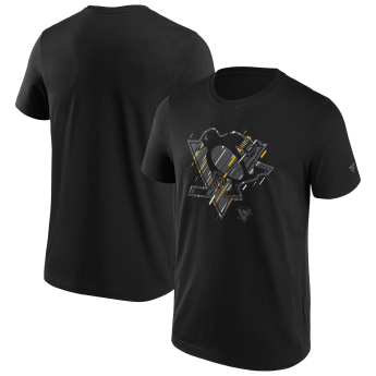 Pittsburgh Penguins pánske tričko Etch black