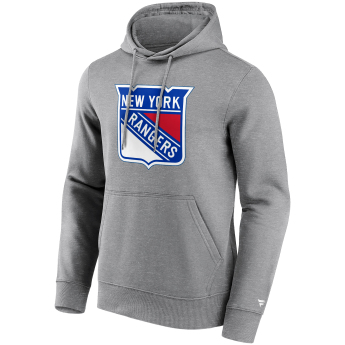 New York Rangers pánska mikina s kapucňou Primary Logo Graphic Hoodie grey