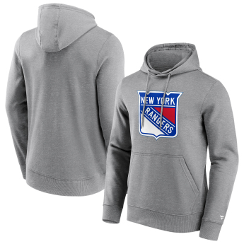 New York Rangers pánska mikina s kapucňou Primary Logo Graphic Hoodie grey