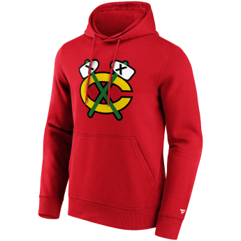 Chicago Blackhawks pánska mikina s kapucňou Primary Logo Graphic Hoodie red