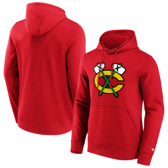 Chicago Blackhawks pánska mikina s kapucňou Primary Logo Graphic Hoodie red