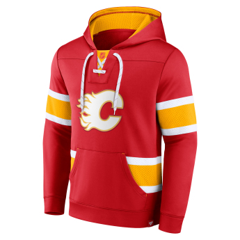 Calgary Flames pánska mikina s kapucňou Iconic NHL Exclusive Pullover Hoodie red