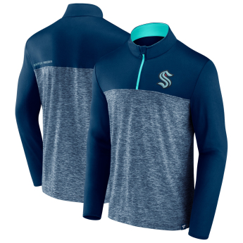 Seattle Kraken pánska mikina Iconic Defender 1/4 Zip blue