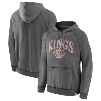 Los Angeles Kings pánska mikina s kapucňou True Classics Washed Pullover Hoodie grey