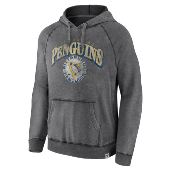 Pittsburgh Penguins pánska mikina s kapucňou True Classics Washed Pullover Hoodie grey