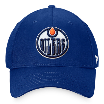 Edmonton Oilers čiapka baseballová šiltovka Core Structured Adjustable blue