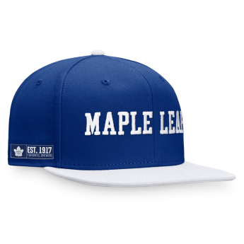 Toronto Maple Leafs čiapka flat šiltovka Iconic Color Blocked Snapback BW