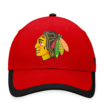 Chicago Blackhawks čiapka baseballová šiltovka Defender Structured Adjustable red