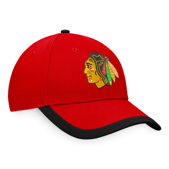 Chicago Blackhawks čiapka baseballová šiltovka Defender Structured Adjustable red