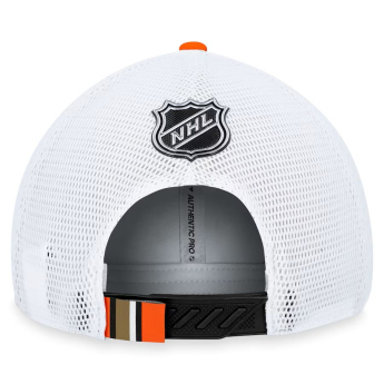 Anaheim Ducks čiapka baseballová šiltovka Draft 2023 Podium Trucker Adjustable Authentic Pro