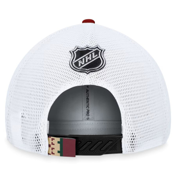 Arizona Coyotes čiapka baseballová šiltovka Draft 2023 Podium Trucker Adjustable Authentic Pro