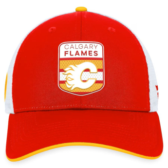 Calgary Flames čiapka baseballová šiltovka Draft 2023 Podium Trucker Adjustable Authentic Pro