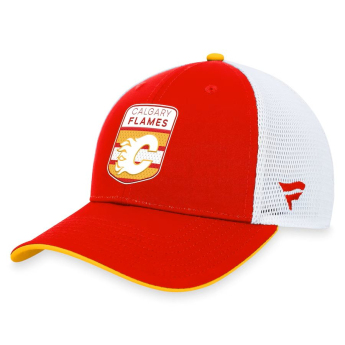 Calgary Flames čiapka baseballová šiltovka Draft 2023 Podium Trucker Adjustable Authentic Pro