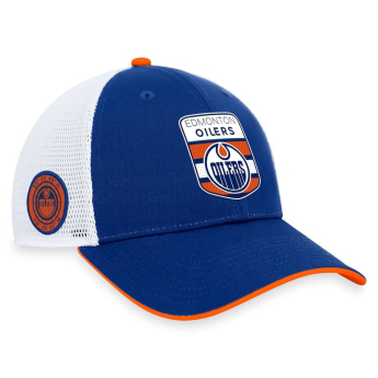 Edmonton Oilers čiapka baseballová šiltovka Draft 2023 Podium Trucker Adjustable Authentic Pro