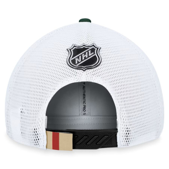 Minnesota Wild čiapka baseballová šiltovka Draft 2023 Podium Trucker Adjustable Authentic Pro
