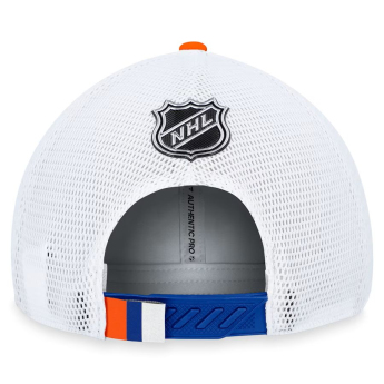 New York Islanders čiapka baseballová šiltovka Draft 2023 Podium Trucker Adjustable Authentic Pro