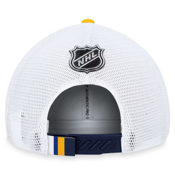 St. Louis Blues čiapka baseballová šiltovka Draft 2023 Podium Trucker Adjustable Authentic Pro