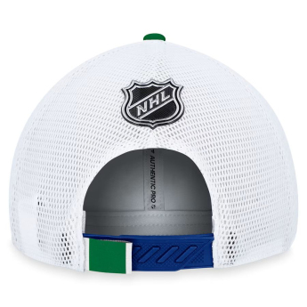 Vancouver Canucks čiapka baseballová šiltovka Draft 2023 Podium Trucker Adjustable Authentic Pro