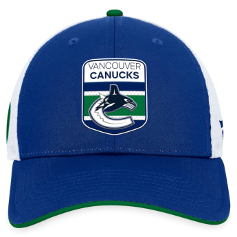 Vancouver Canucks čiapka baseballová šiltovka Draft 2023 Podium Trucker Adjustable Authentic Pro