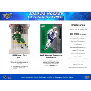 NHL boxy hokejové karty NHL 2022-23 Upper Deck Extended Series Hobby Box