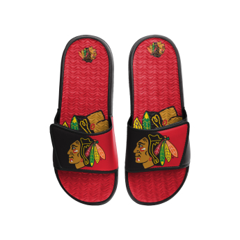 Chicago Blackhawks pánske šľapky Colorblock Slipper