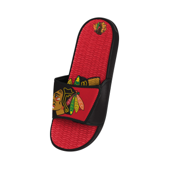 Chicago Blackhawks pánske šľapky Colorblock Slipper