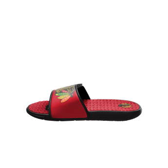 Chicago Blackhawks pánske šľapky Colorblock Slipper