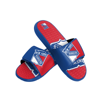 New York Rangers pánske šľapky Colorblock Slipper