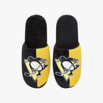 Pittsburgh Penguins pánske šľapky Logo Staycation Slipper