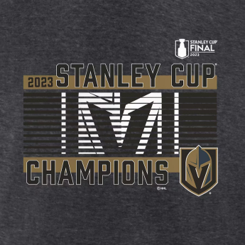 Vegas Golden Knights pánske tričko 2023 Stanley Cup Champions Roster Heather Charcoal