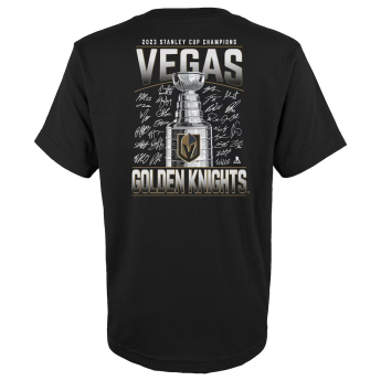 Vegas Golden Knights detské tričko 2023 Stanley Cup Champions Signature Roster