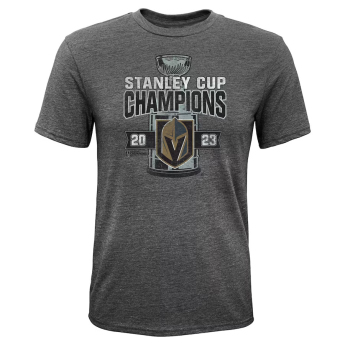 Vegas Golden Knights detské tričko 2023 Stanley Cup Champions Tri-Blend grey