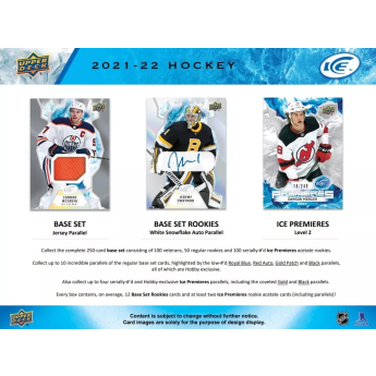 NHL boxy hokejové karty NHL 2021-22 Upper Deck Ice Hobby Box