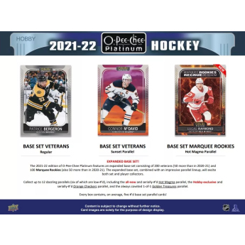 NHL boxy hokejové karty NHL 2021-22 Upper Deck O-Pee-Chee Platinum Hobby Box
