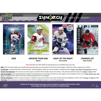 NHL boxy hokejové karty NHL 2022-23 Upper Deck Synergy Hobby Box