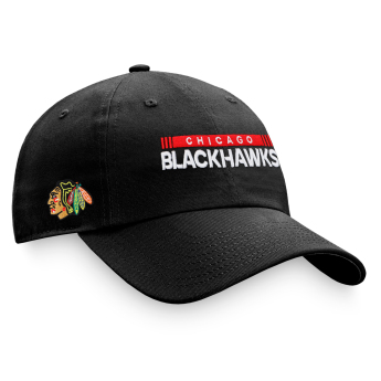 Chicago Blackhawks čiapka baseballová šiltovka Unstr Adj Black