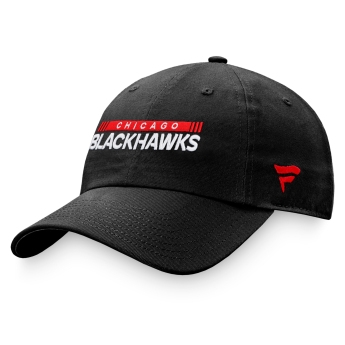 Chicago Blackhawks čiapka baseballová šiltovka Unstr Adj Black
