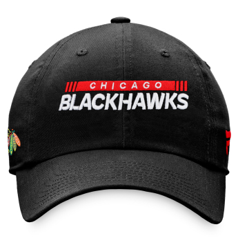 Chicago Blackhawks čiapka baseballová šiltovka Unstr Adj Black