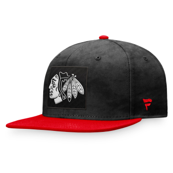 Chicago Blackhawks čiapka flat šiltovka Black-Athletic Red