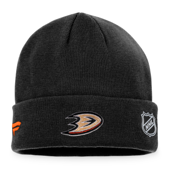 Anaheim Ducks zimná čiapka Authentic Pro Game & Train Cuffed Knit Black