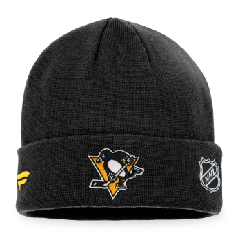 Pittsburgh Penguins zimná čiapka Authentic Pro Game & Train Cuffed Knit Black