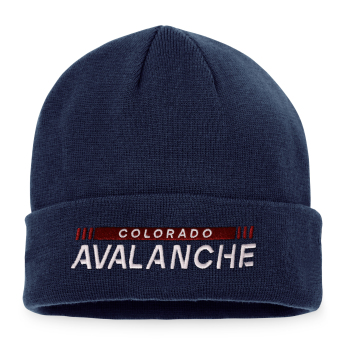 Colorado Avalanche zimná čiapka Authentic Pro Game & Train Cuffed Knit Athletic Navy